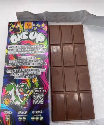 Psychedelic mushroom chocolate bars One Up Mushroom Bar for sale