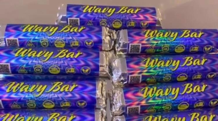 Wavy bar chocolate mushroom